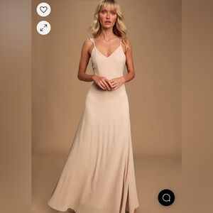 Meteoric Rise Blush Maxi Dress - Lulu’s - Size Small